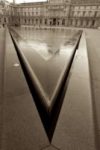 The Letter v_4 - PARIS - Sepia Tone
