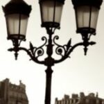 The Letter w_1 - PARIS - Sepia Tone