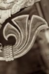 The Letter w_5 - PARIS - Sepia Tone