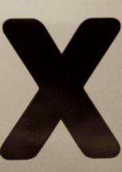 The Letter x_3 - NYC - Sepia Tone