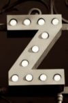 The Letter z_4 - London - Sepia Tone