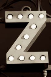 The Letter z_4 - London - Sepia Tone